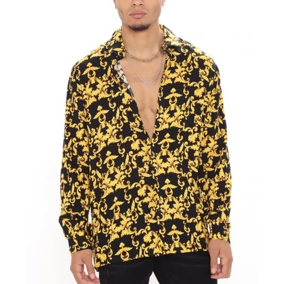 Men’s Fashion Nova Boujee Dress Shirt - Picture 4 of 4